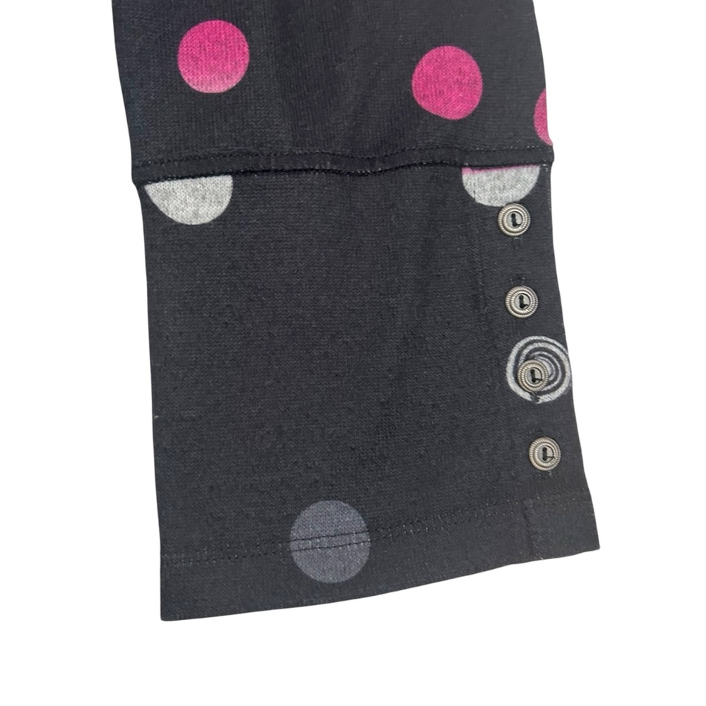 Multiples Medium Black Top With Circular Dotted M… - image 4